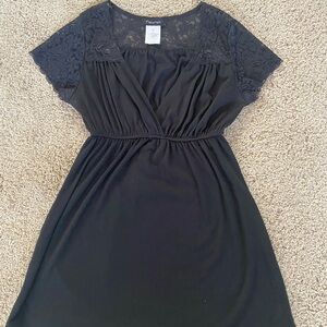 Fleurish Black Lace Sleeve Shirt